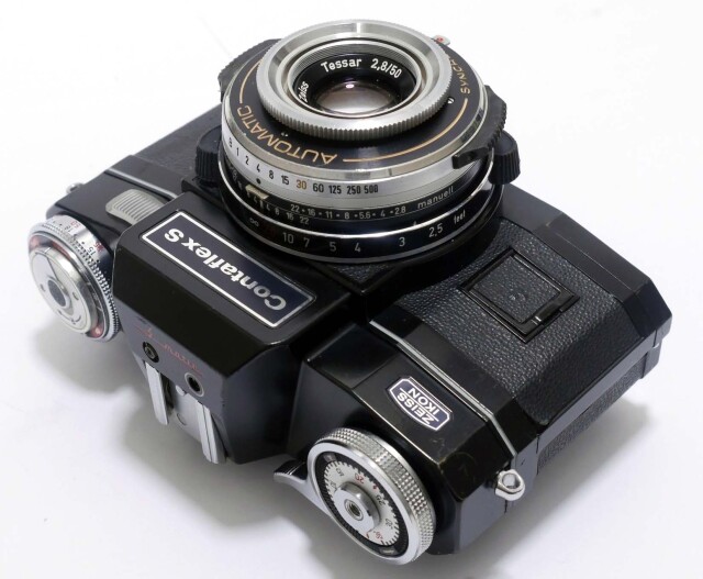 ドイツ製 コンタフレックス S ブラック + 日中交換バック + Pro-Tessar