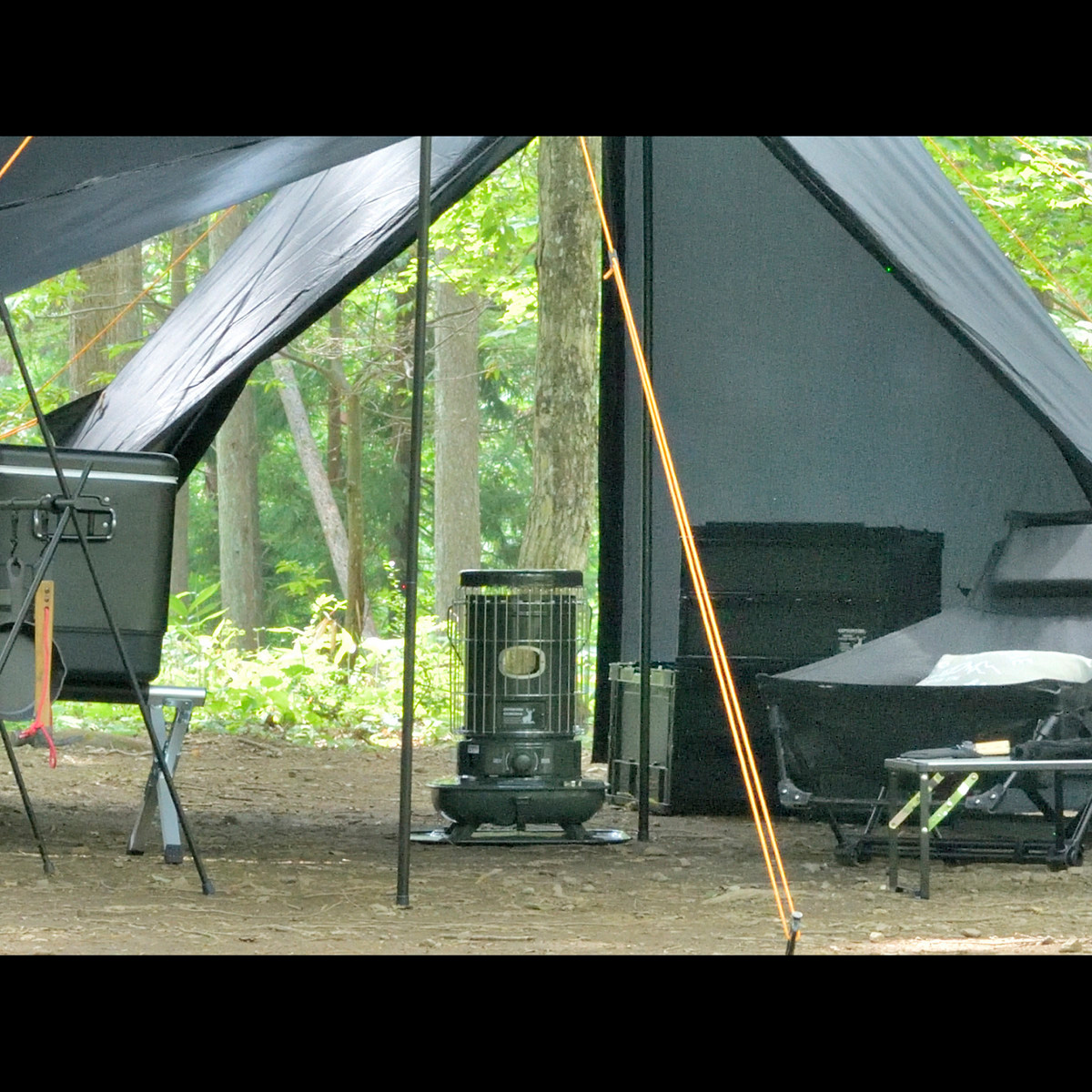 キャプテンスタッグ×コロナ 石油ストーブ SL-51CSA（ダークグリーン