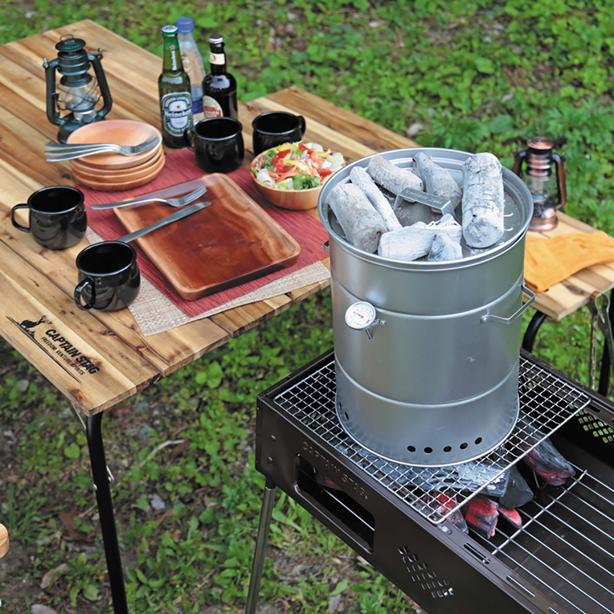 ビア缶チキン スモーカー - アウトドア・キャンプ用品 - キャプテン