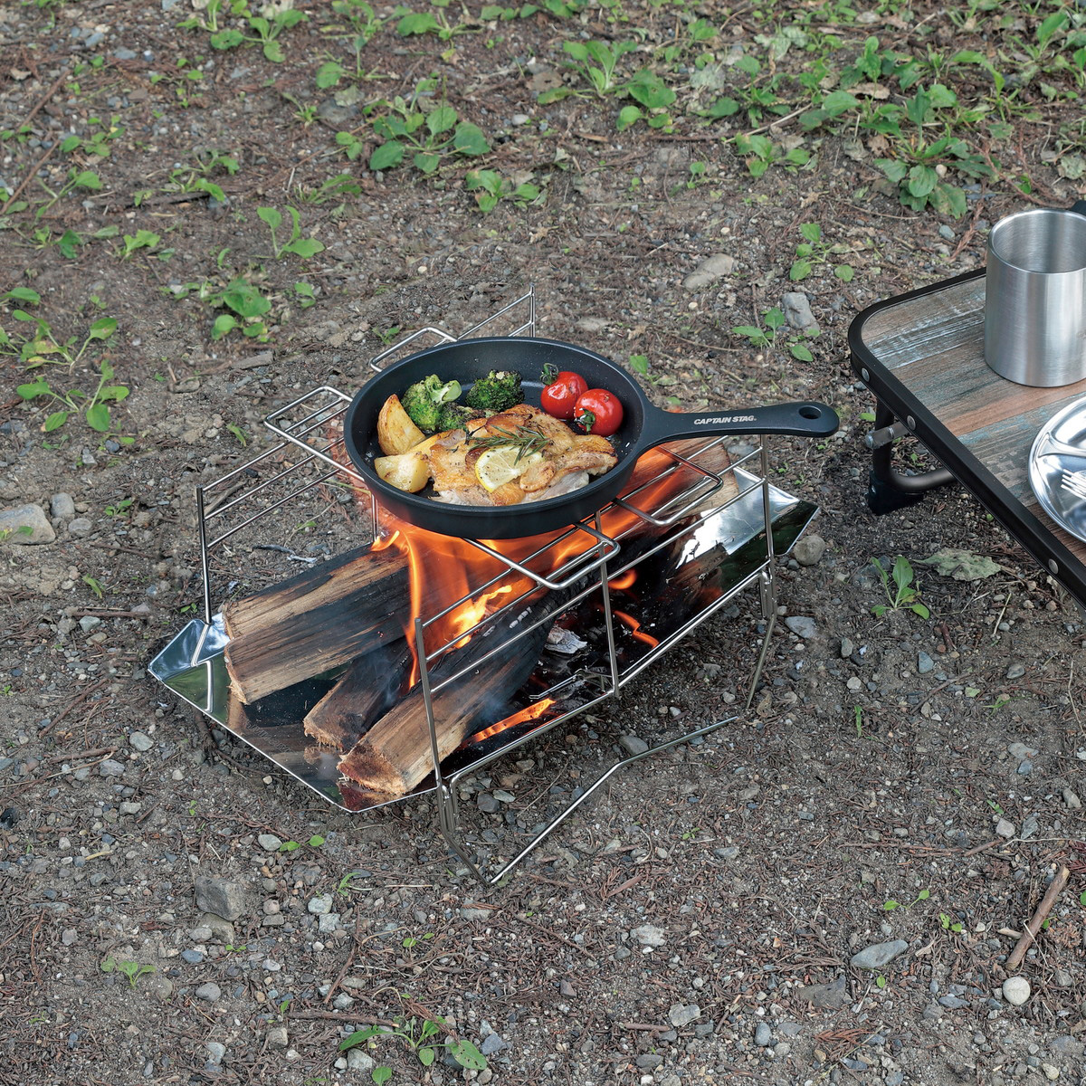 アルミ スキレット18cm ＜IH対応＞ - アウトドア・キャンプ用品