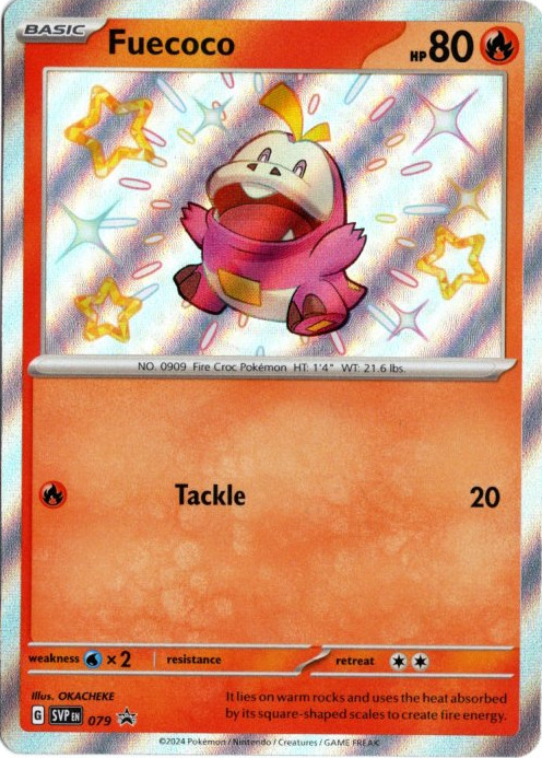 ホゲータ S 海外版 英語版 色違い プロモ Fuecoco - SVP079 -【Card