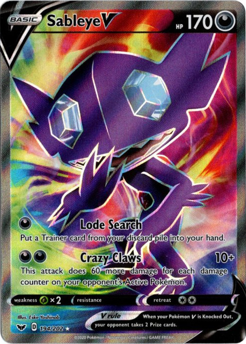 ヤミラミV SR 海外版 英語版 Sableye V - 194/202 -【Card Chicken】