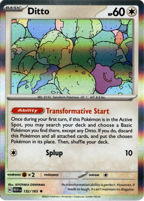 メタモン 海外版 英語版 Ditto - 132/165 -【Card Chicken】