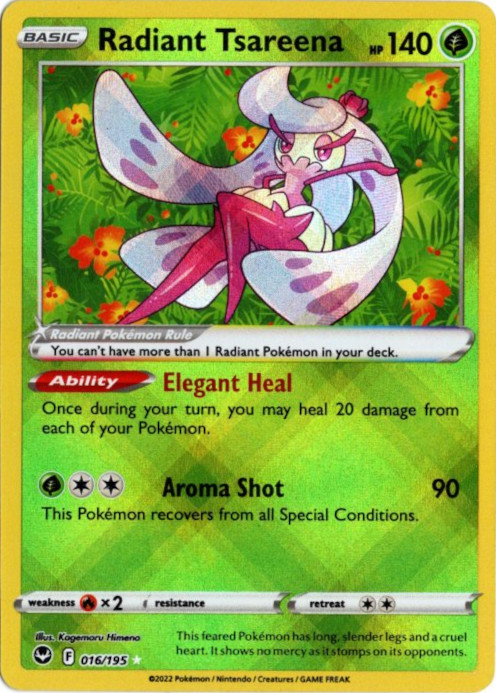 かがやくアマージョ 海外版 英語版 Radiant Tsareena - 016/195