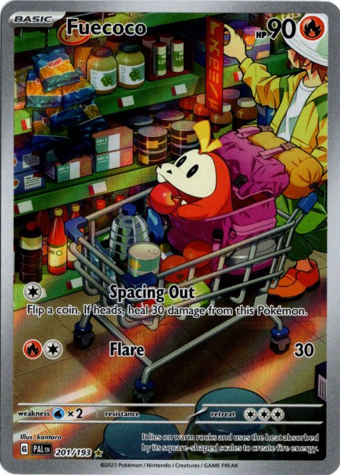 ホゲータ AR 海外版 英語版 Fuecoco - 201/193 -【Card Chicken】