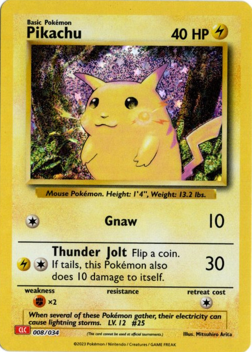 ピカチュウ Classic 海外版 英語版 Pikachu - 008/034 -【Card Chicken】