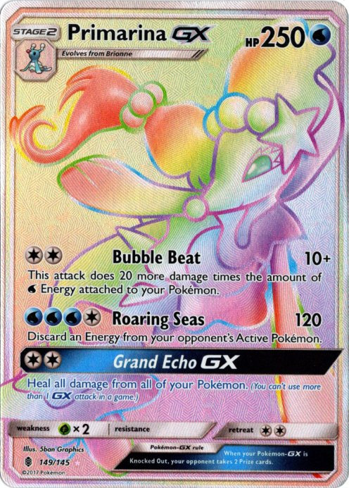 アシレーヌGX HR 海外版 英語版 Primarina GX - 149/145 -【Card Chicken】