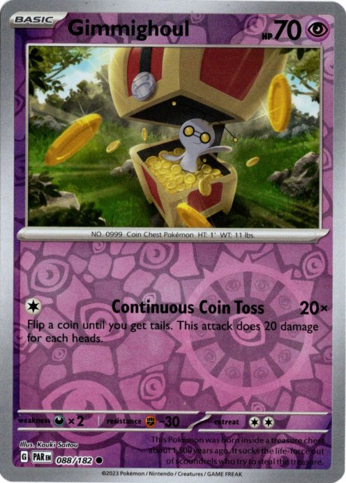 コレクレー 海外版 英語版 リバホロ Gimmighoul - 088/182 -【Card