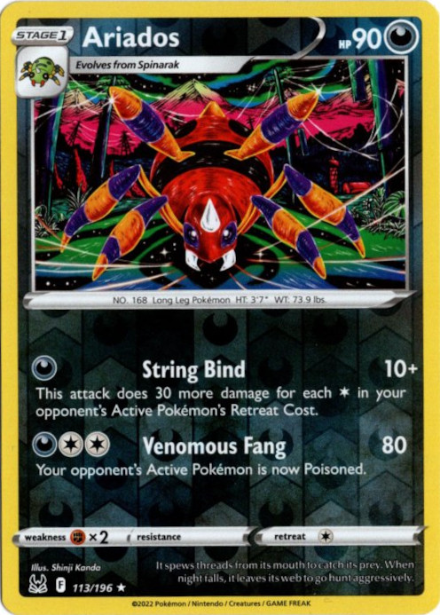 アリアドス 海外版 英語版 リバホロ Ariados - 113/196 -【Card Chicken】