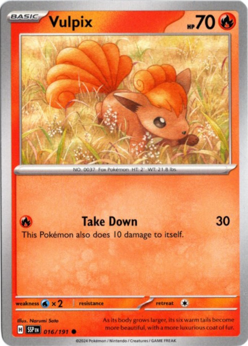 ロコン 海外版 英語版 Vulpix - 016/191 -【Card Chicken】
