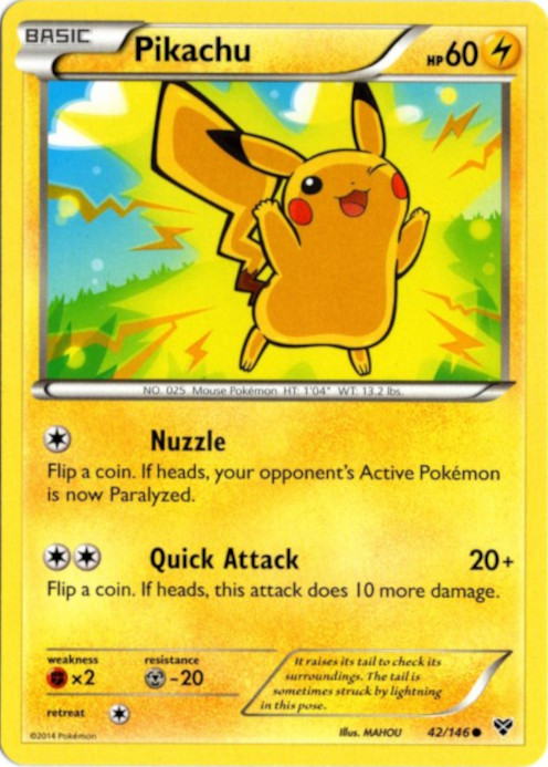 ピカチュウ 海外版 英語版 Pikachu - 42/146 -【Card Chicken】
