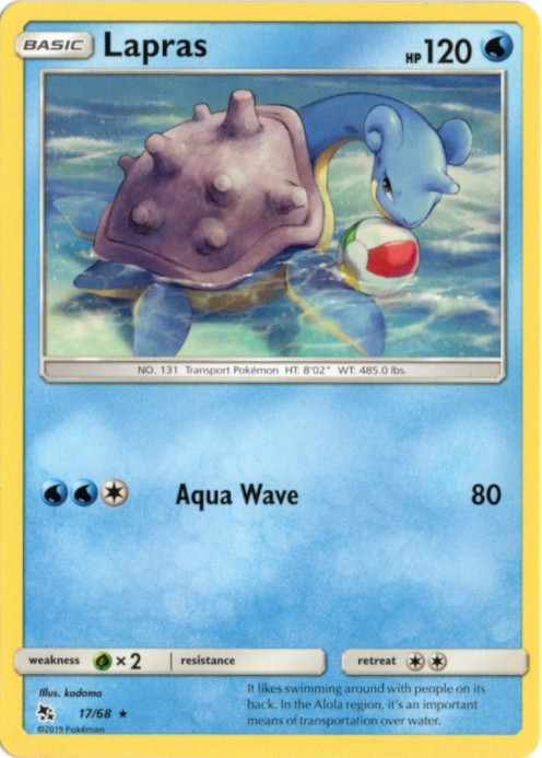 ラプラス 海外版 英語版 Lapras - 17/68 -【Card Chicken】