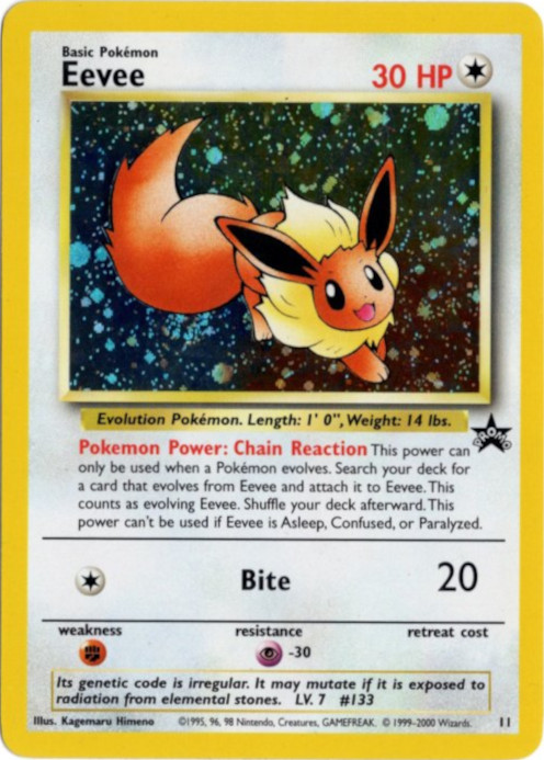 イーブイ 海外版 英語版 プロモ Eevee - 11 -【Card Chicken】