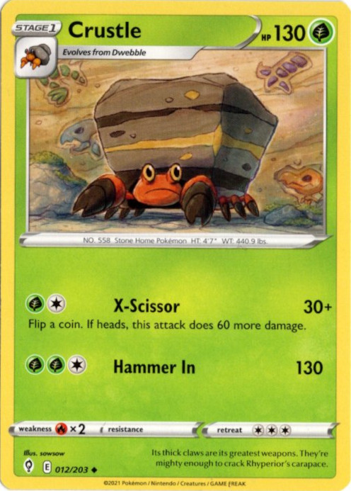 イワパレス 海外版 英語版 Crustle - 012/203 -【Card Chicken】