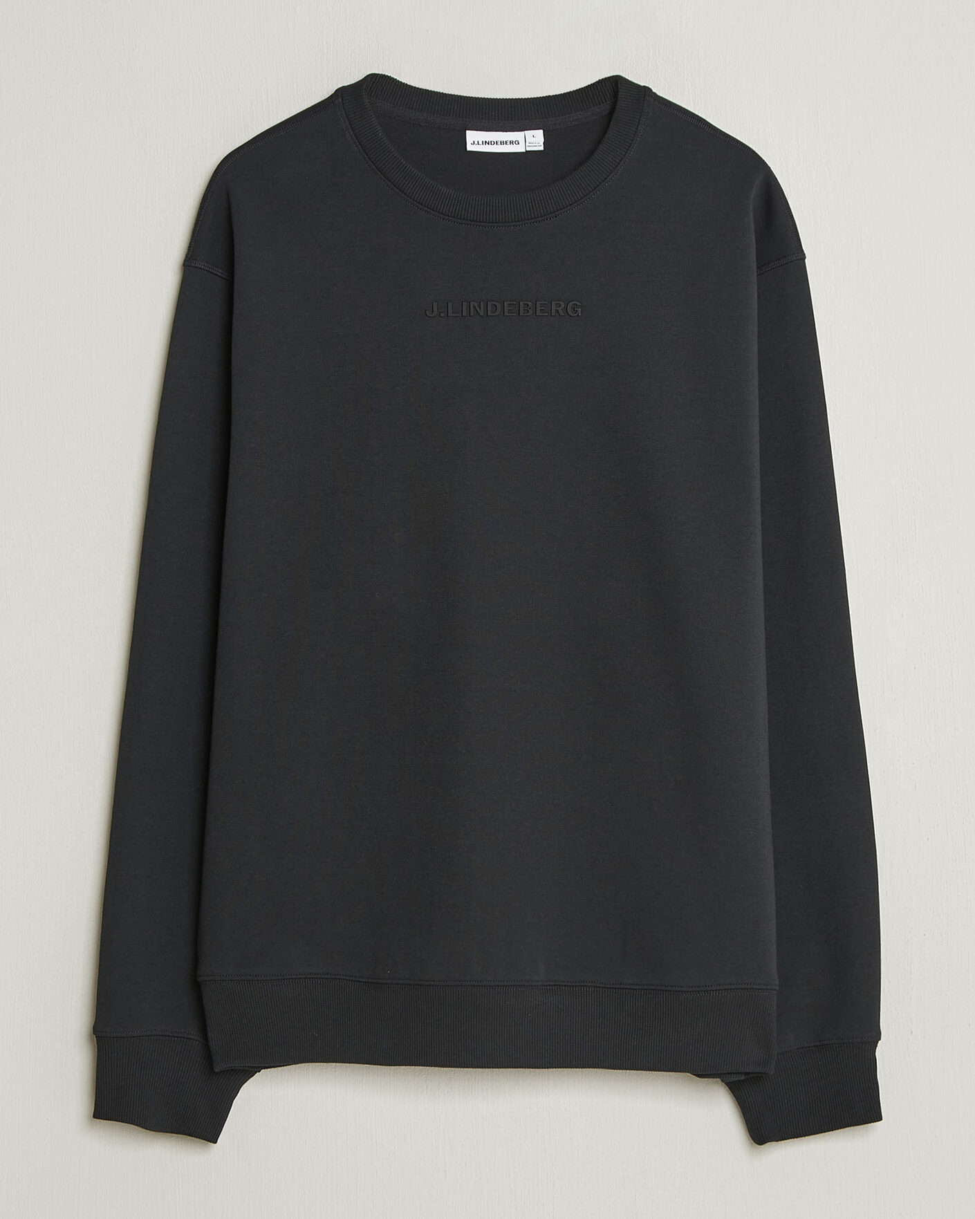 J.Lindeberg Club Crew Neck Black at CareOfCarl.com