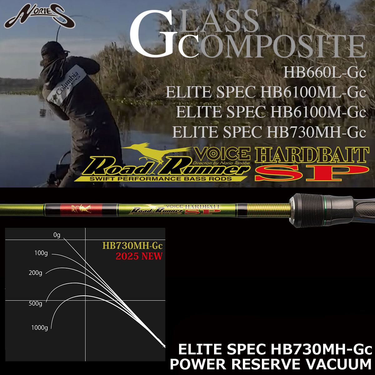 ノリーズ ロードランナー・ヴォイス HB630LL サイドハンドロング