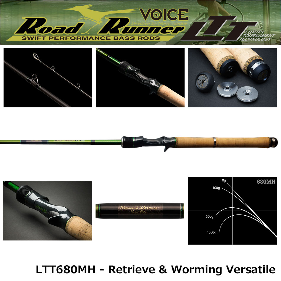 ノリーズ ロードランナー ヴォイス LTT680MH - Retrieve & Worming