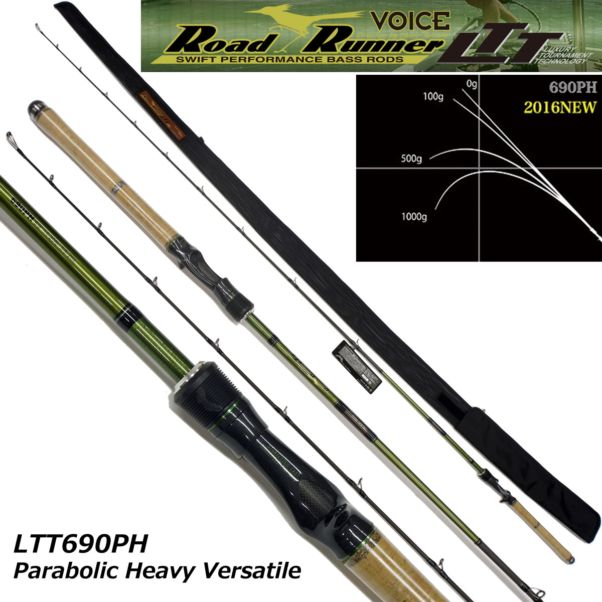 ノリーズ ロードランナー ヴォイス LTT630MH - Cover Texas Jig & Frog