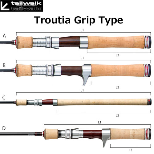 テイルウォーク(tailwalk) トラウティア(Troutia) 43L/C(ベイトモデル