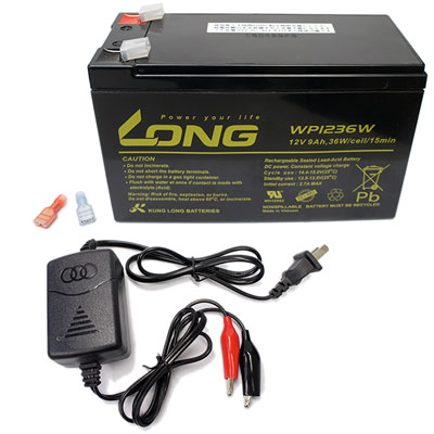 魚探用バッテリー&充電器セット 12V 9Ah 特別価格 乾電池、バッテリー