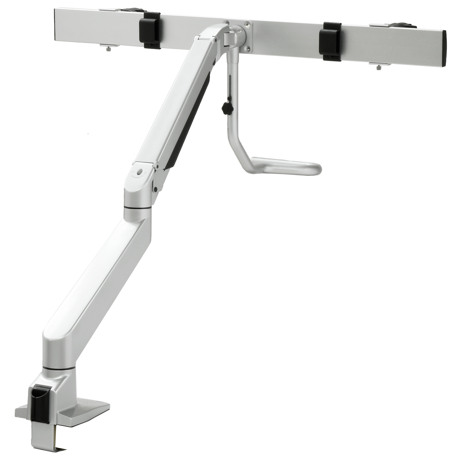 販売終了】 デュアルモニターアーム フリーハンドル式 (CEN-BS207-SV