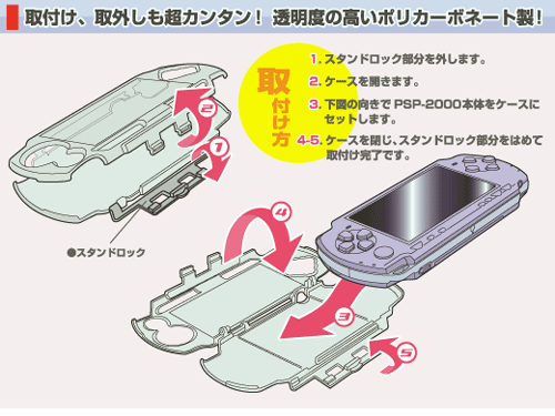 販売終了】 PSP-2000専用クリスタルハードケース (CPA-P2KCW) - 株式