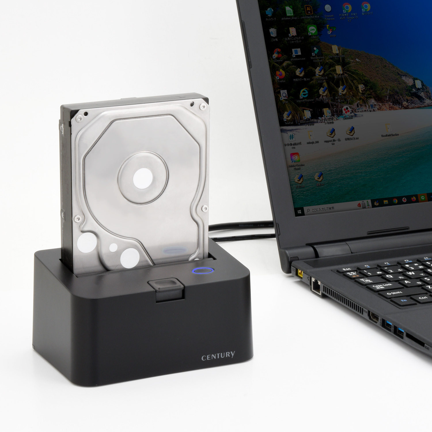 裸族のお立ち台 USB3.2 Gen1 (CROSU3V3) ハードディスク（HDD）ケース