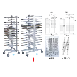 アルミ製 Z型ネスティング トンボラック 両面(26枚差) WTV-65 ｜業務用