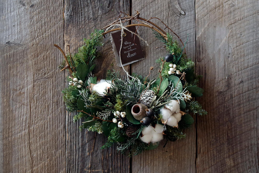 綿の実とガンベルズのウィンターハーフリース｜ナチュラル＆ボタニカル