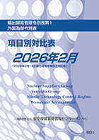 輸出貿易管理令別表第1 ・外国為替令別表 項目別対比表 | 書籍・出版物