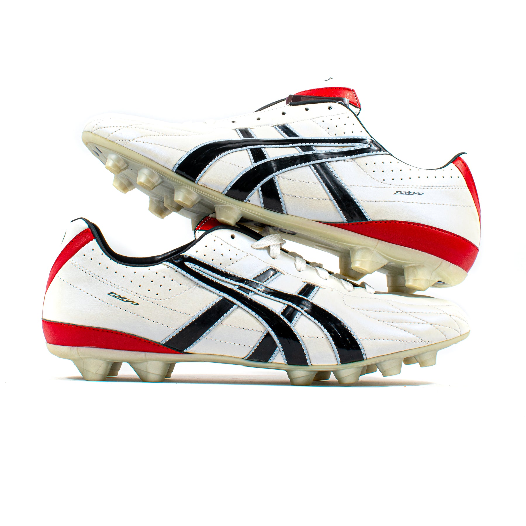 Asics Tokyo CS White Red FG – Classic Soccer Cleats