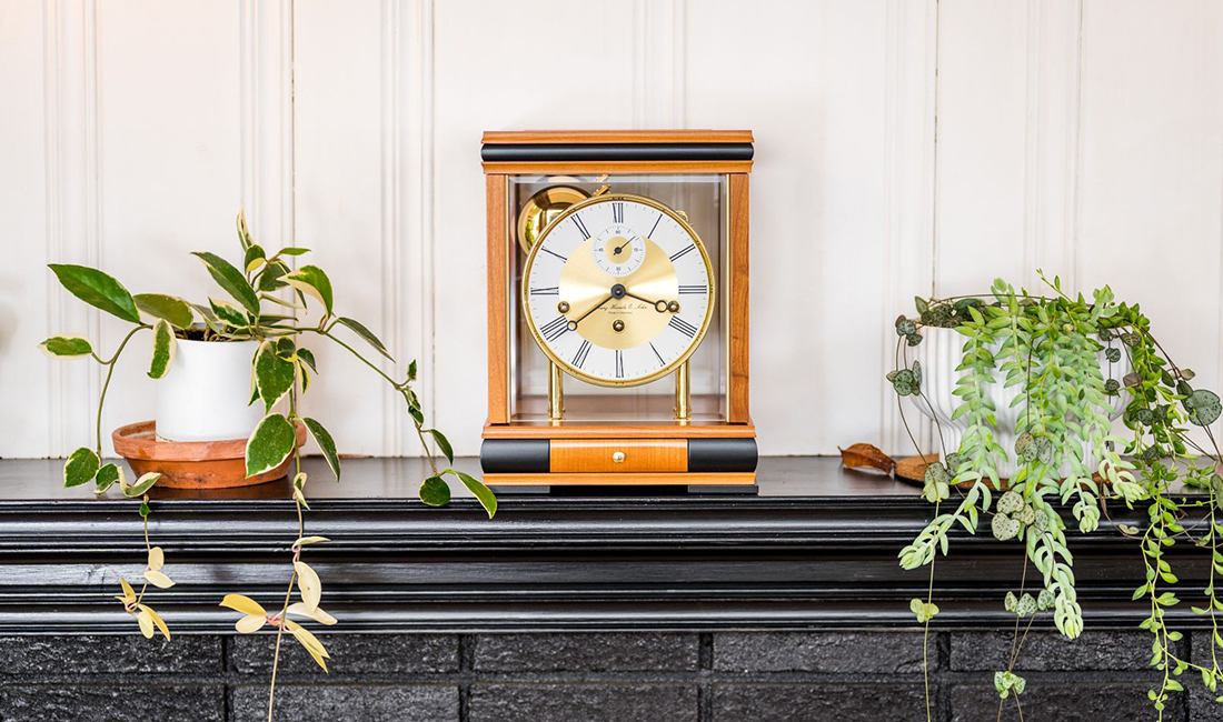 ドイツ製 機械式時計 置時計 EUROPA 稼動品 （出品1） ドイツ製機械式