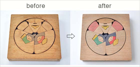 小黒三郎ひな人形(組み木)《予約受付中》｜木のおもちゃ通販の通販