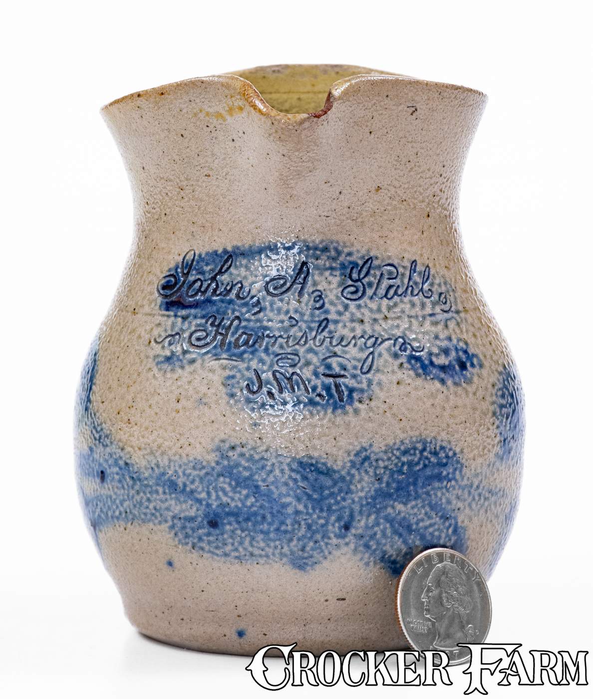 Exceedingly Rare and Important Small-Sized Harrisburg, PA