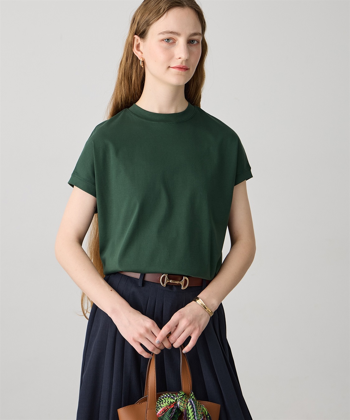 接触冷感】モックネックTシャツ LE SOUK HOLIDAY｜クロスプラス公式