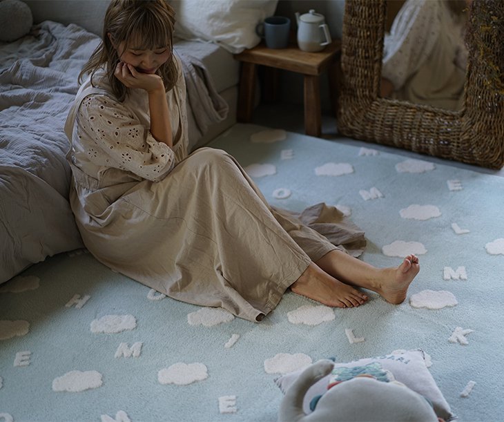 アウトレット】ラグ ふわもこ北欧ラグ(185×185cm) | cucan ネットショップ