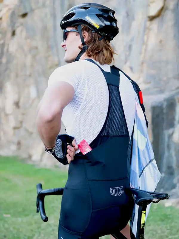 CYCOLOGY MEN'S CARGO BIB SHORTS BLACK | メンズビブショーツ