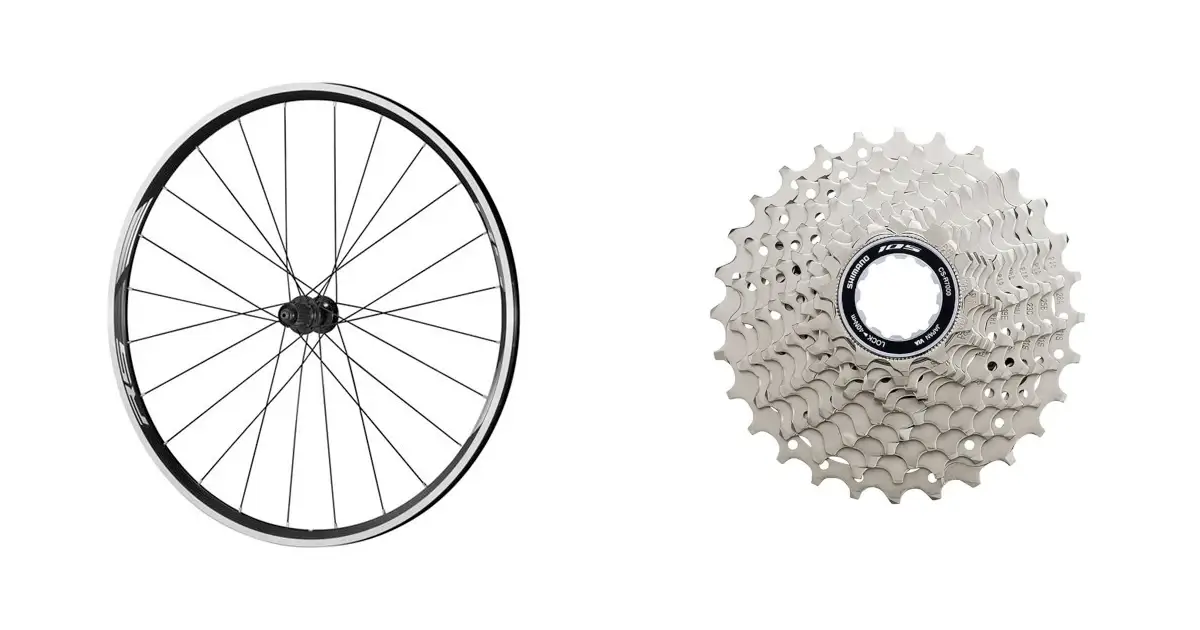 シマノ R500 完組ホイール 10段変速スプロケット付き シマノ R500 完組