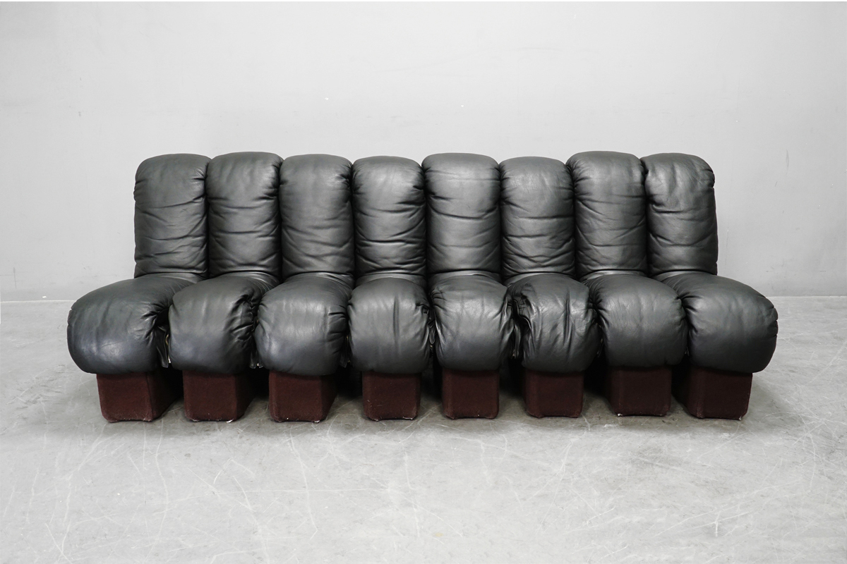 de sede(デセデ) DS-600 スネークソファ4連 IDC大塚家具 mobilia