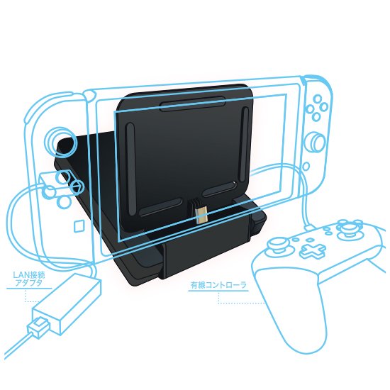 Switch/Switch Lite用 ハブスタンド Pocket | Switch用 周辺機器