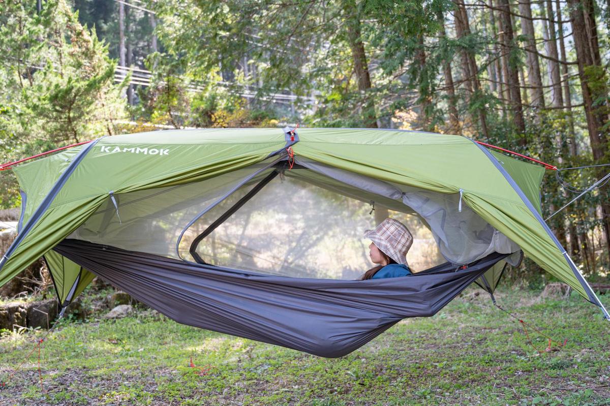 2通りの使い方が選べる！ カモックの次世代型ハンモック「Sunda2.0