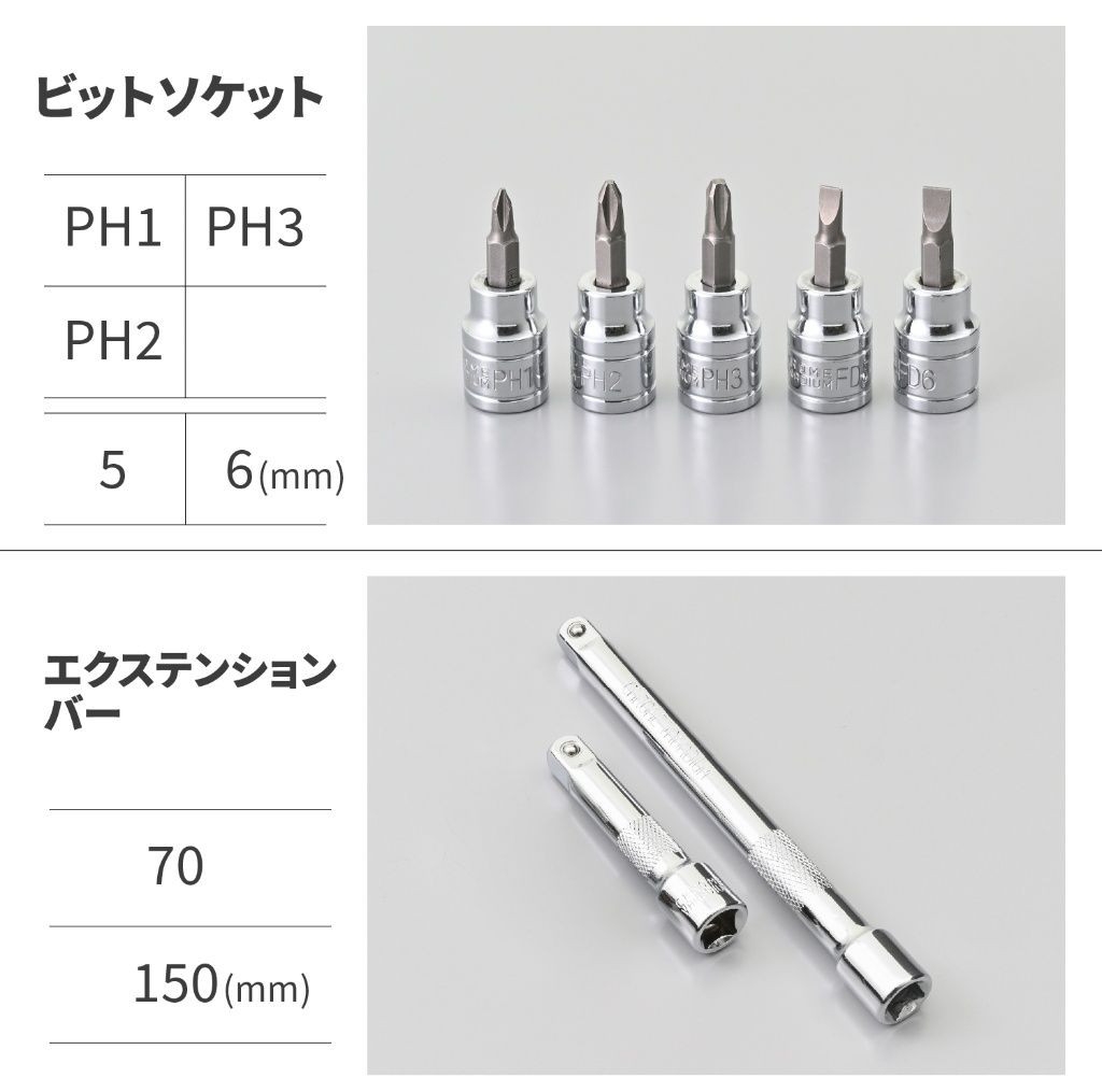 インチ＆ミリ工具セット【52ピース】 - DAYTONA | アンバーピース