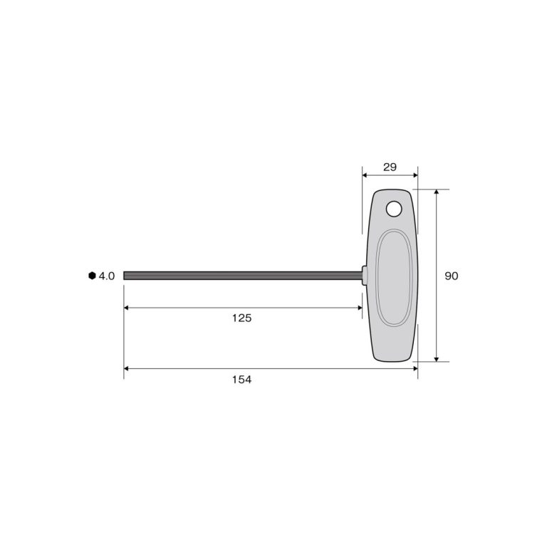 T型六角レンチドライバー H4×125 | ANEXブランドのドライバー・工具
