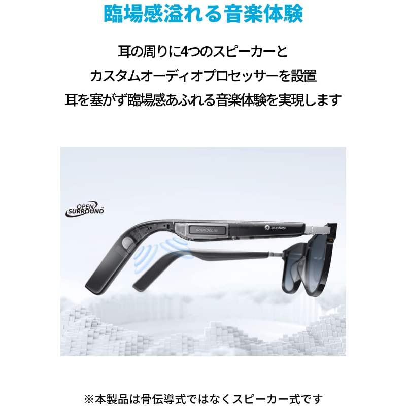 Soundcore Frames Landmark | オーディオグラスの製品情報 | Anker