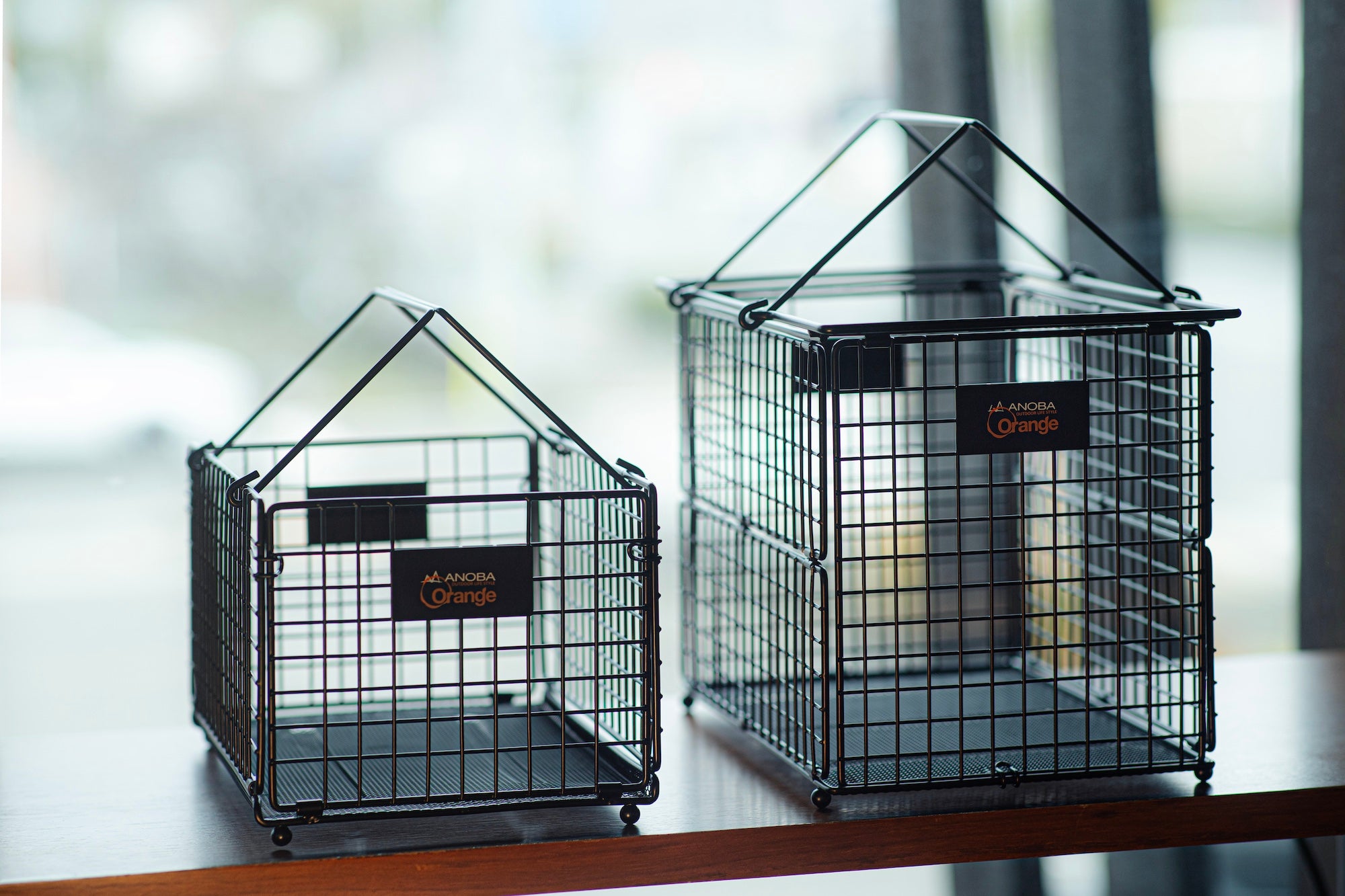フォールディングワイヤーバスケット M ANOBA x Orange Limited