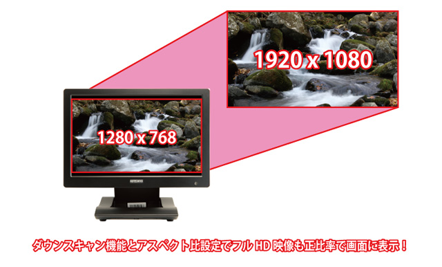 LCD1015T | 10.1型高解像度液晶搭載 業務用タッチパネル液晶
