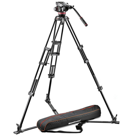 Manfrotto 546GB 3-Section Al Twin Leg Tripodw/502 Video Head