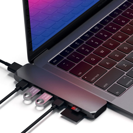 Satechi 7-In-1 Dual USB Type-C Pro Hub for Select MacBook Pro/Air