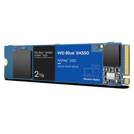 WD Blue SN550 2TB NVMe PCIe 3.0 x4 M.2 Internal SSD WDBA3V0020BNC-WRSN