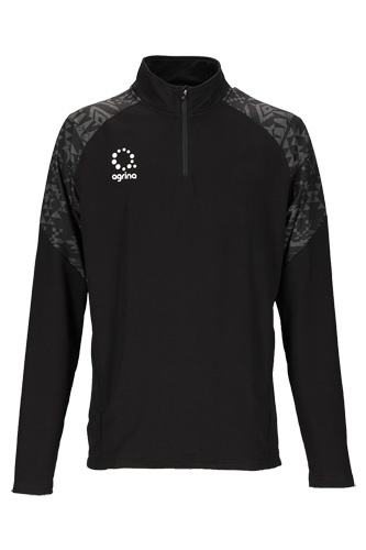 ルシアトライバルデザイン切替ハーフジップスタンドカラージャージ